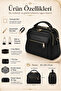 Original Tan Color Women's Crossbody and Handbag with Adjustable Strap, Leather Textured Three-Compartment Large Stylish Shoulder and Hand Bag - 4