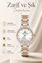 Women's Wristwatch Rose-Silver Color Steel Band & Case Sddk094 - 5