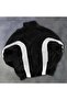 Unisex Parachute Fabric Oversize Digital Printed Black Windbreaker Raincoat Thin Jacket - 3