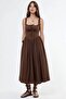 Busem Buttoned Square Neck Midi Dress - 5