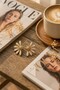 Daisy Gold Detailed Daisy Shaped Steel Women's Earrings - 6