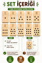 Wooden Counting Plates, Counting Learning, Montessori Mathematics Learning, 1 to 10 - 2