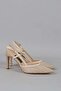 Select 609 stone detail satin heel shoes (10cm) honey satin - 3