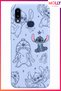 Baby Blue Stitch Sweet Freakery Pattern Silicone Case for Samsung Galaxy A10S