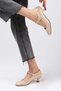Gabriela Nude Patent Leather Women's Low Heeled Shoes - 2