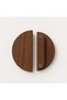 Half Moon Handle Set of 2, Wooden Furniture Handle, Natural Wood Handle, Wooden Drawer Handle - 4