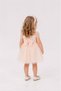 Bandage Heart Patterned Tulle Baby Girl Evening Dress with Bow Detail on the Back - 3