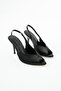 Romese Satin Ankle-Tie Open Toe Detail Women's Heel Shoes - 4