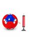 Football Size 5 Soccer Ball, Durable Training & Match Ball, Machine Stitched Football Sports Ball with Pump (Red)