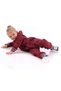 Baby Cute Embroidered Hooded Long Sleeve Zippered Unisex Jumpsuit - 3