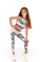Modern Romance Flower Patterned Girl's Sports Leggings - 4