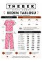 Embroidered Milan Knitted Short Sleeve Oversized Women's Pajama Set - 4