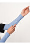 Kolluk - Practical Hijab Sleeve Cover Combed Cotton Plain Prayer Sleeve Cover - Baby Blue