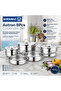 Astron Steel Cookware Set 8 Pieces - 7