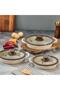 İnci Döküm Sahan Set with Lid 18-20-22 cm Ins-122