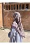 وشاح قطني ناعم كبير الحجم بنمط نازينين مقاس 120x120 سم - 4
