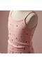 Flora Moon |   Powder Color Cotton Ribbed Strap Girls' Tank Top and Shorts Set, Natural and Skin-Friendly - 4