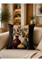 4-Piece Decorative Cushion Cover 43X43 cm and Runner 40X140 cm Classic Floral Pattern Living Room Set - 5