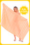 Mia 100% Cotton Striped Beach Peshtemal |   Quick-Drying, Extra Light Tasseled Pareo |   Beach, Pool and Bath Towel