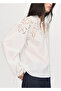 Tie Detailed Embroidered Blouse - 6