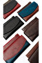 Ashley Women's Leather Wallet Rfid Protected Zippered Black Burgundy Multi-Compartment Card Holder - 8