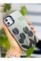 iPhone 11 Compatible (12 View) Cornered Fingerprint Free Printed Metallic Electro Silicone Case - 5