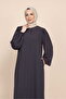 Medina Silk Balloon Sleeve Mevlana Ferace Abaya - 5