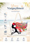 Women's Music Themed Patterned Zippered Large Size Beach Bag with Rope Handle Shoulder Bag - 5