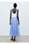 Striped Linen Blend Skirt - 4