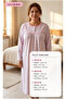 NIGHTWEAR THIN FOUR SEASONS WEARED 1 PIECE PINK AND WHITE Tiny FLOWERY QUALITY STYLISH LOVELY