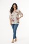 Women's Multi-Colored Patterned Italian Style Y Half-Buttoned Dominant Collar Shirt - 2