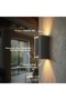 Lunara Glass 17 cm Led Wall Sconce Anthracite Aluminum with Glass Detail Ip65 Indoor Outdoor Garden Facade Lighting - 3