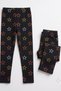 Girls' Leggings Star Patterned Stretchy Fabric 100% Cotton Leggings Cotton Casual Lycra Leggings 2-13 Years - 6