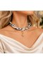 Pearl Necklace,Pearl Scarf Necklace,Scarf,Bag Scarf,Bag Charm,Multi-Purpose Accessory,Choker,Jewelry,Necktie,Star-Shaped - 2
