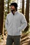 سترة رجالية من النوع Pro Thermal Inner Outer Sherpa للخريف والشتاء مزودة بسحاب كامل من القطيفة