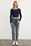 Basic Boat Neck Modal Blouse - 3