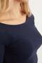 Basic Boat Neck Modal Blouse - 7