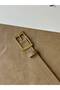 Square Gold Buckle Belt Waist Belt Coat Belt Dress Belt Trouser Belt - 4