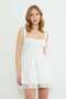 Mini Lace Detailed Dress - 6