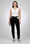 Women Slim Fit Colorblocked Non Stretchable Denim, Black - 3