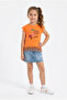 Girl's 100% Cotton Cherry Printed T-Shirt with Tassels - 3