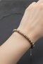 Men's Steel Bracelet - Wood Jasper Natural Stone Steel Bracelet - 3