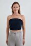 Basic Strapless Bustier with Draped Sides - 5