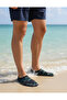 Black and Blue Patterned Non-Slip Sole Sea Shoes - Flexible Beach and Pool Shoes - Sea Booties - 2