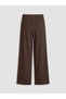 Trendlucky Women's Textured Trousers with Elastic Waist and Difference in Color - 6