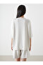 Original Oval Collar Printed Oversize Women's T-Shirt - 4