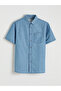 Nevavm Regular Fit Men's Jean Shirt with Difference - 6