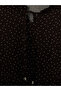 Original Tie-Neck Ruffled Polka Dot Blouse - 6