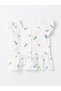 Nevavm with Difference Square Collar Short Sleeve Embroidered Baby Girl Blouse - 2