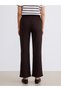 Trendlucky Women's Textured Trousers with Elastic Waist and Difference in Color - 4